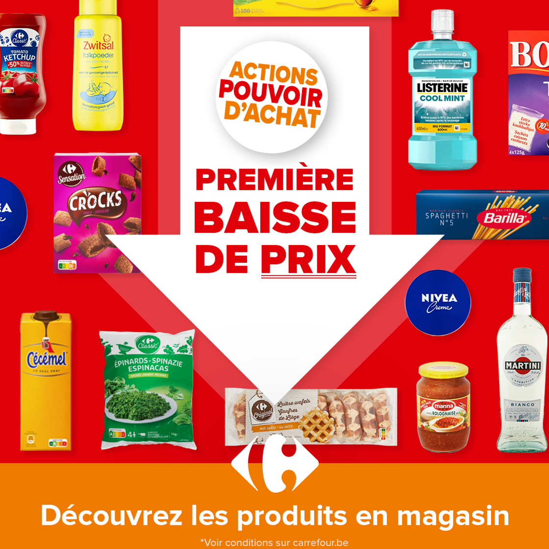 Nouvelle action pour renforcer le pouvoir d’achat : Carrefour lance une première vague de baisse de prix en 2023*