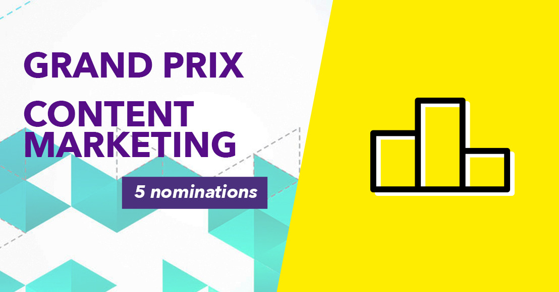 HeadOffice most nominated Belgian agency in the Grand Prix Content Marketing