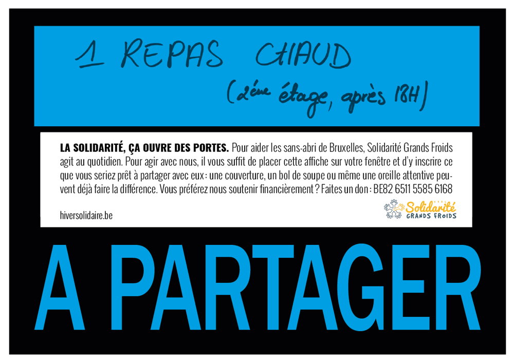 Affiche 'A partager'