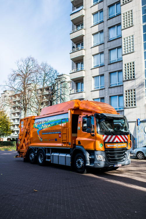 Huisvuilwagen op waterstof © Dries Luyten
