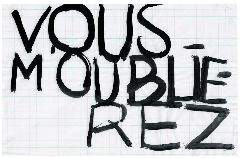 Kristof De Clercq gallery_Peter Morrens, 2015, Vous m'oublierez (Point Blank Press), chinese ink on paper, 21 x 29,7 cm