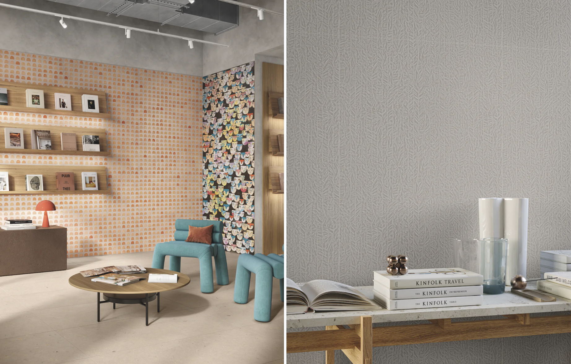 Indomita x Letizia Ballotti, Atelier Mirage (left), Plumage x Alfonso Femia, Atelier Mirage (right) Indomita x Letizia Ballotti, Atelier Mirage (left), Plumage x Alfonso Femia, Atelier Mirage (right)