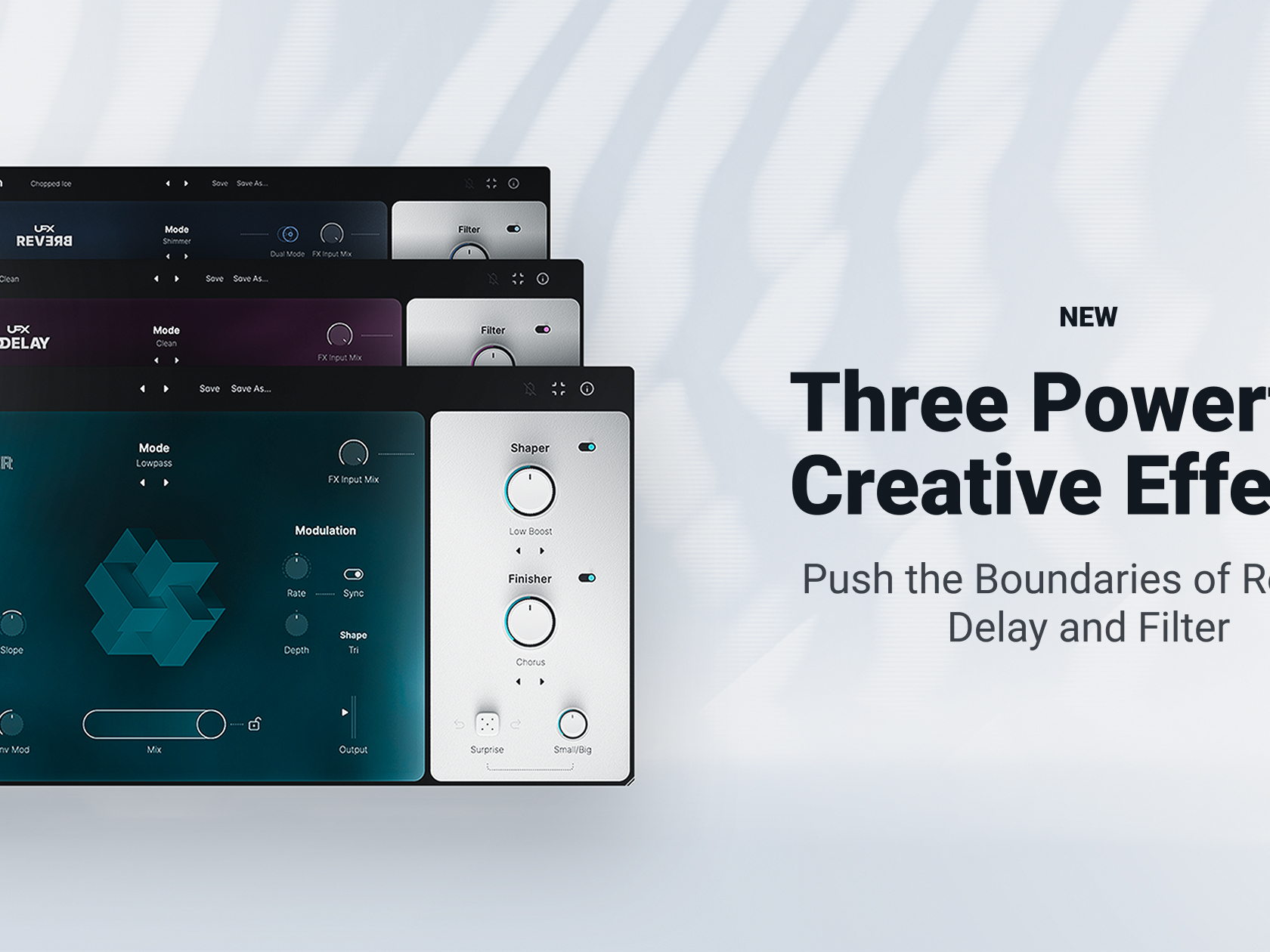 UJAM Expands the UFX Series with Two New Creative Effects: DELAY and FILTER