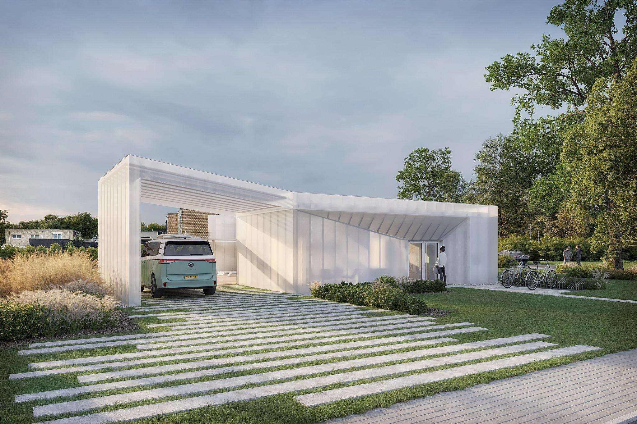 La start-up belge KiteHouse construit une première maison en polycarbonate