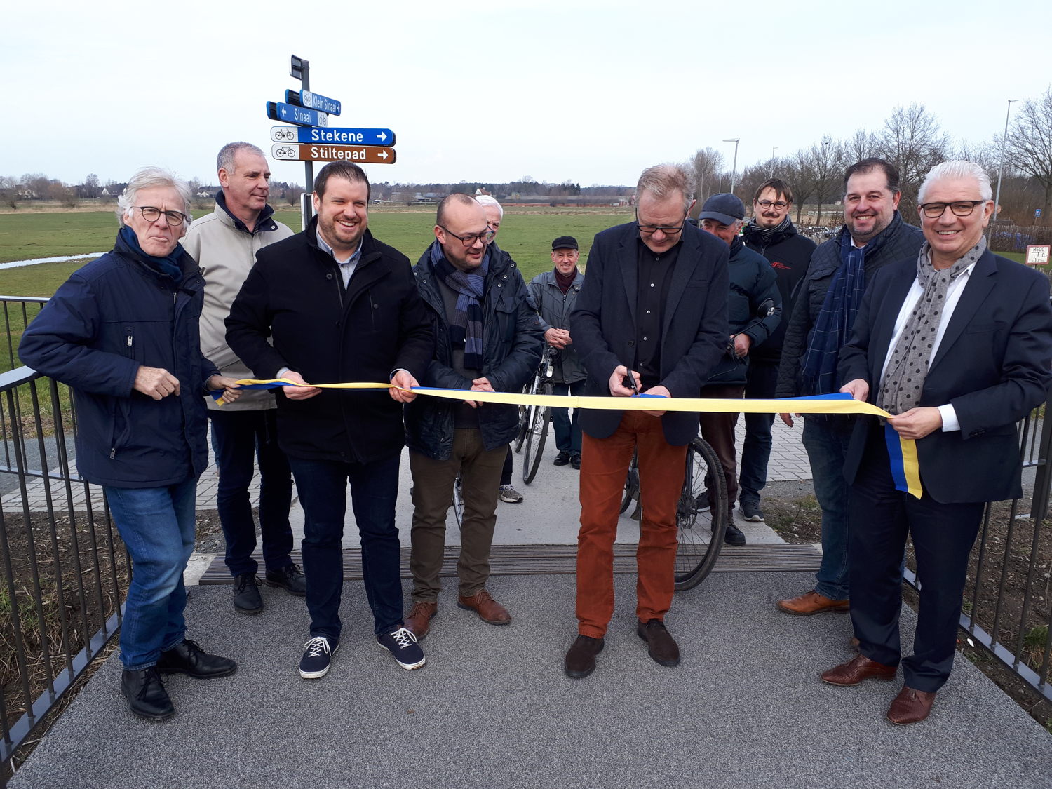 Inhuldiging fietsbrug