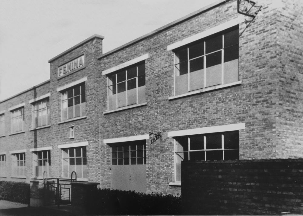 Voormalige Fabriek Femina in Ruttemburgstraat Oudenaarde, jaren 1940-1950 