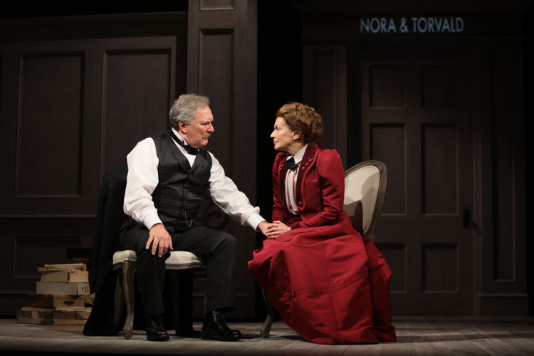 Benedict Campbell (Torvald) and Martha Burns (Nora)  in A Doll’s House, Part 2 by Lucas Hnath / Photos by Tim Matheson

Canadian Premiere
September 16 – October 14, 2018
<a href="https://www.belfry.bc.ca/a-dolls-house-part-2/" rel="nofollow">www.belfry.bc.ca/a-dolls-house-part-2/</a>

Belfry Theatre, 1291 Gladstone Avenue, Victoria, British Columbia, Canada

Creative Team
Lucas Hnath - Playwright
Michael Shamata - Director
Christina Poddubiuk - Set & Costume Designer
Kevin Fraser - Lighting Designer
Tobin Stokes - Composer & Sound Designer
Jennifer Swan - Stage Manager
Carissa Sams - Assistant Stage Manager
Hilary Britton-Foster - Assistant Lighting Designer