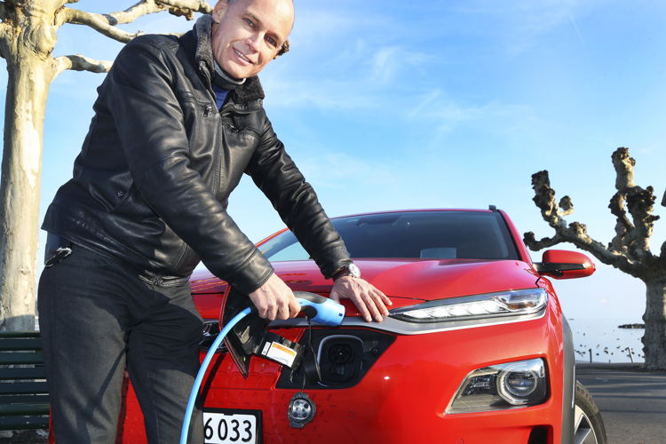Bertrand Piccard & Hyundai KONA electric