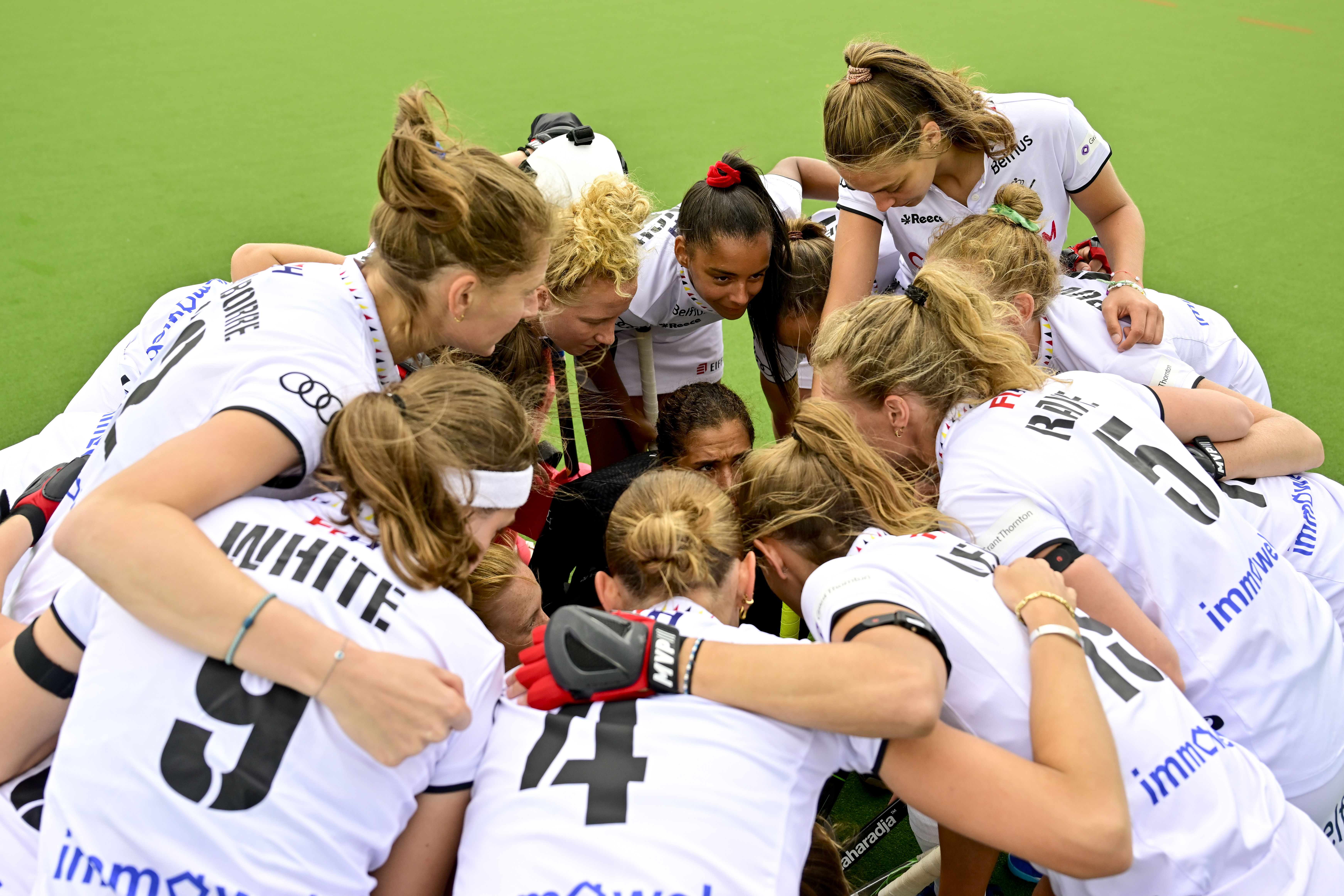 The Red Panthers during a match against South Africa © BELGA PHOTO DIRK WAEM