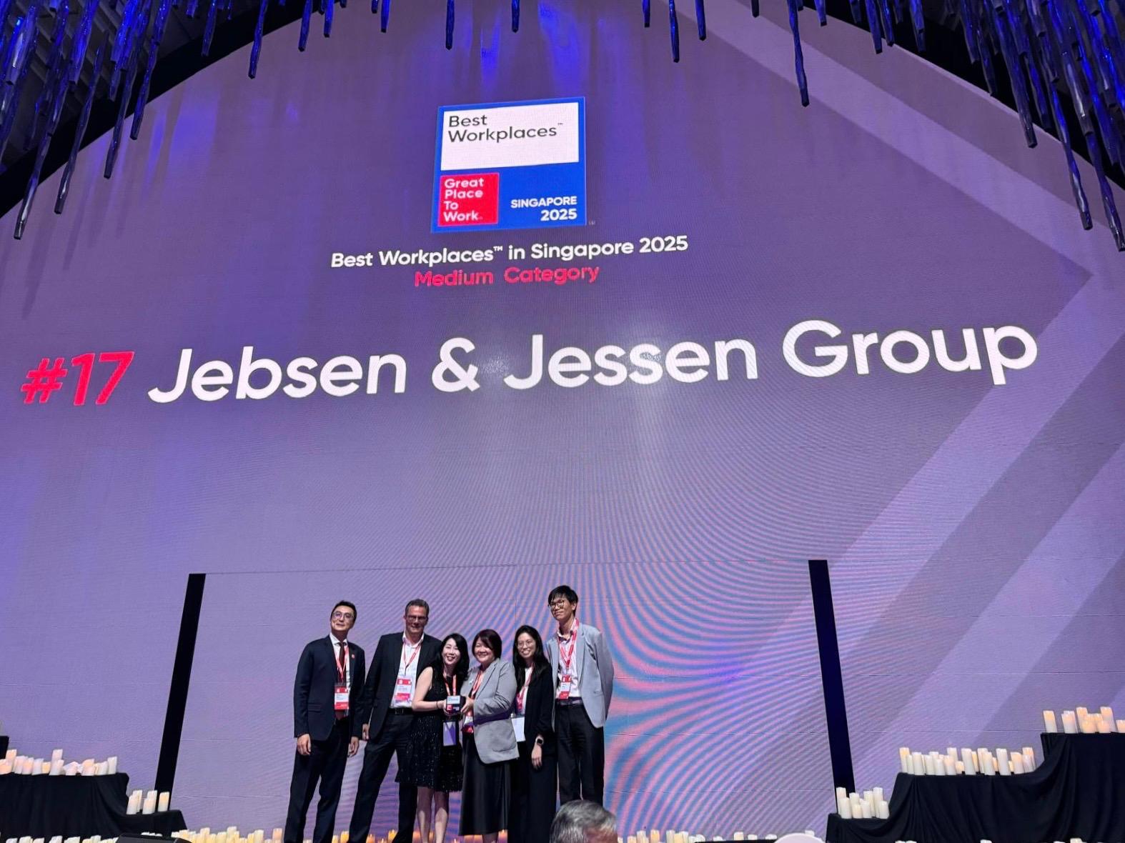 Jebsen & Jessen Named One of Singapore’s Best Workplaces