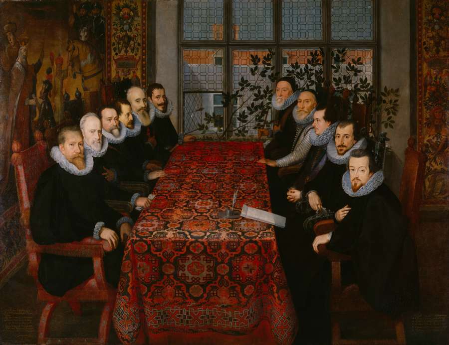 Anonyme, Pays-Bas méridionaux, La Conférence à Somerset House, 1604 © Londres, National Portrait Gallery