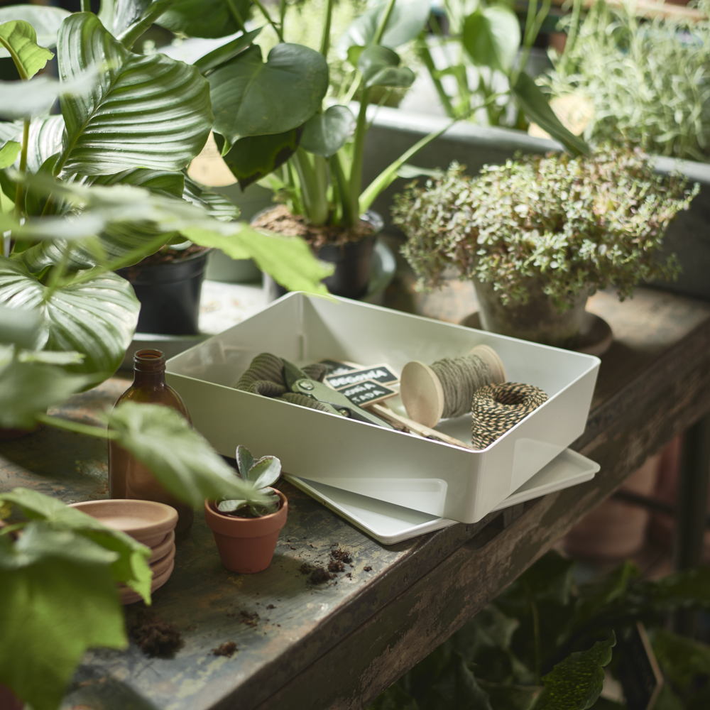 IKEA KUGGIS Box with lit - PET Plastic - €7,99