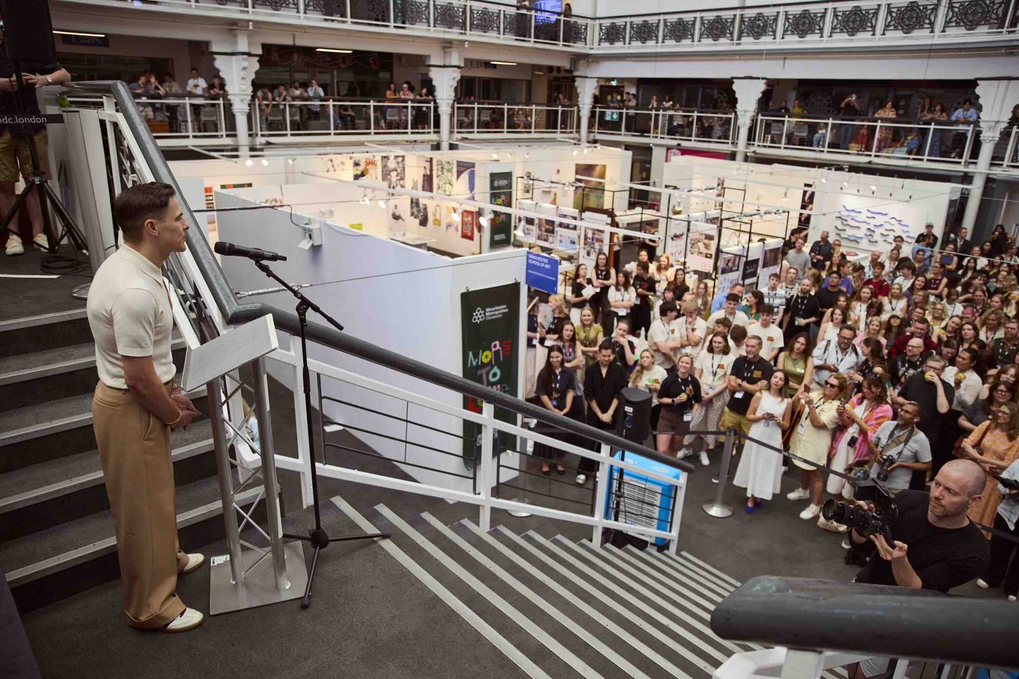 Lee Broom delivered the keynote speech to the students