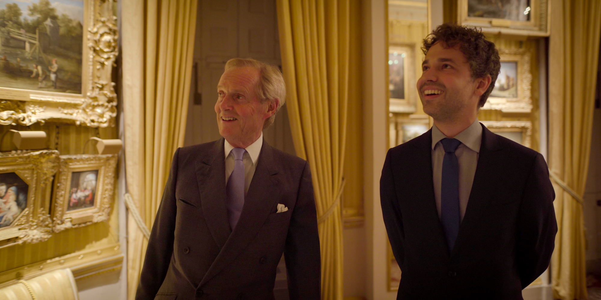 Thomas met de Duke of Wellington in Apsley House, Londen - (c) VRT / Sylvester