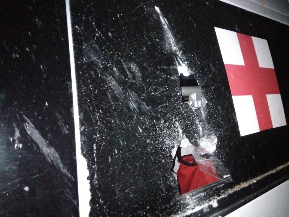On 20 November, two missiles hit a hospital in Selydove, where MSF work, causing significant damage to the hospital and damaging two MSF ambulances based there. Photogrpaher: MSF. Date: 21/11/2023. Location: Ukraine On 20 November, two missiles hit a hospital in Selydove, where MSF work, causing significant damage to the hospital and damaging two MSF ambulances based there. Photogrpaher: MSF. Date: 21/11/2023. Location: Ukraine