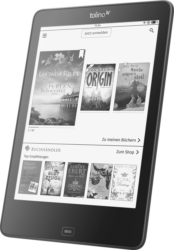 tolino präsentiert auf der Frankfurter Buchmesse einen neuen eReader mit mehr Raum für Geschichten: 7,8 Zoll-Display bietet maximales Lesevergnügen. tolino präsentiert auf der Frankfurter Buchmesse einen neuen eReader mit mehr Raum für Geschichten: 7,8 Zoll-Display bietet maximales Lesevergnügen.