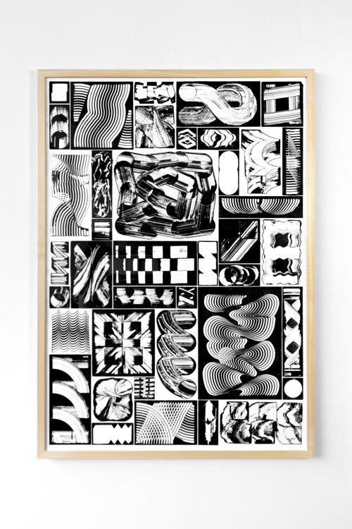 Thomas & Jurgen, Synopsis, 2023 Zeefdruk, 70x100 cm © Foto Joost van Asch Thomas & Jurgen, Synopsis, 2023 Zeefdruk, 70x100 cm © Foto Joost van Asch
