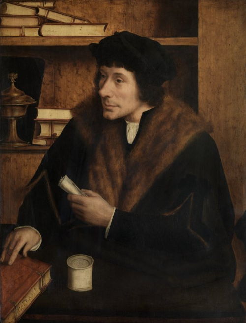 Op zoek naar Utopia © Quinten Metsys, Portret van Pieter Gillis, 1517. Koninklijk Museum voor Schone Kunsten, Antwerpen