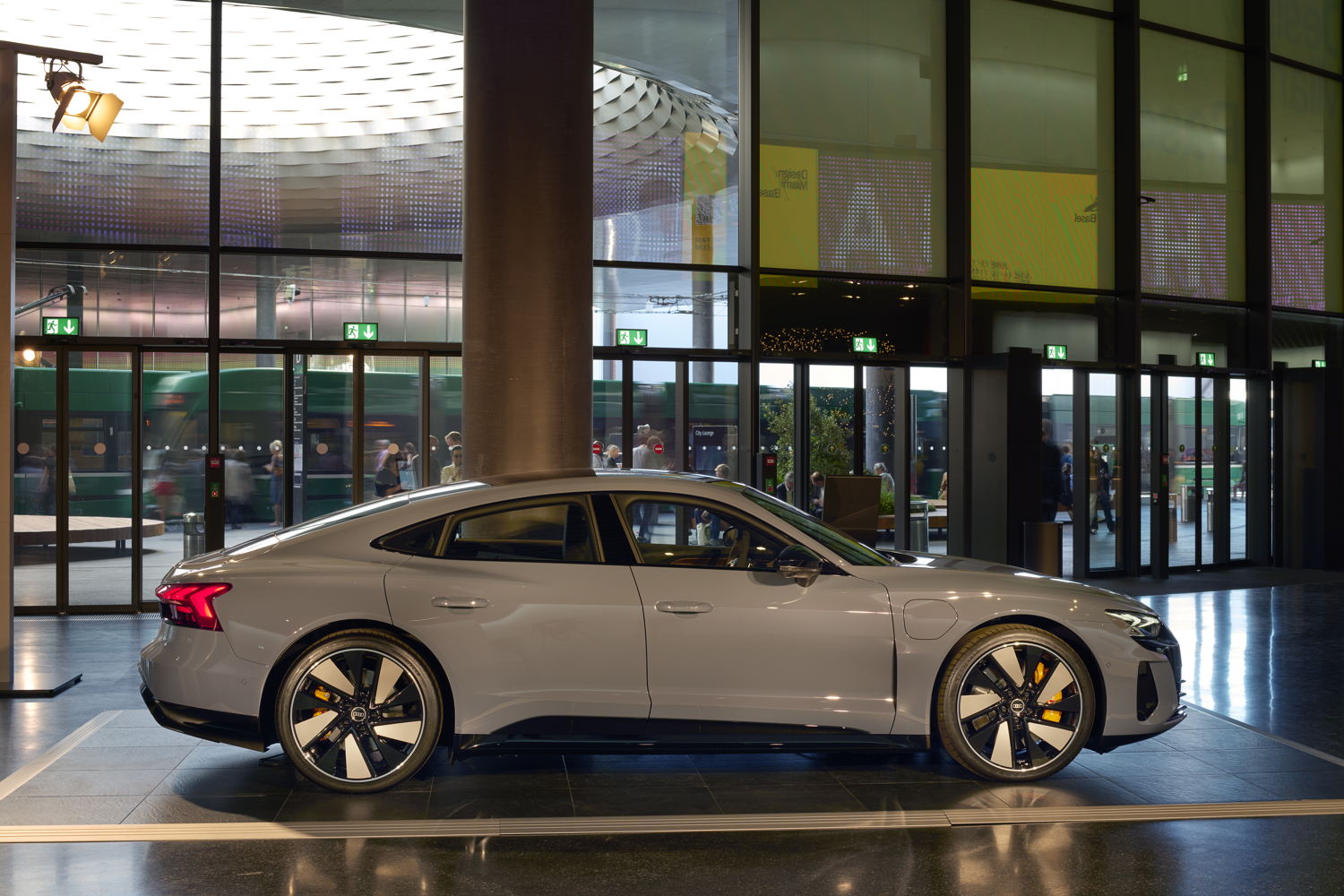 Audi e-tron GT quattro at Design Miami Basel 2022. Image credit - James Harris.