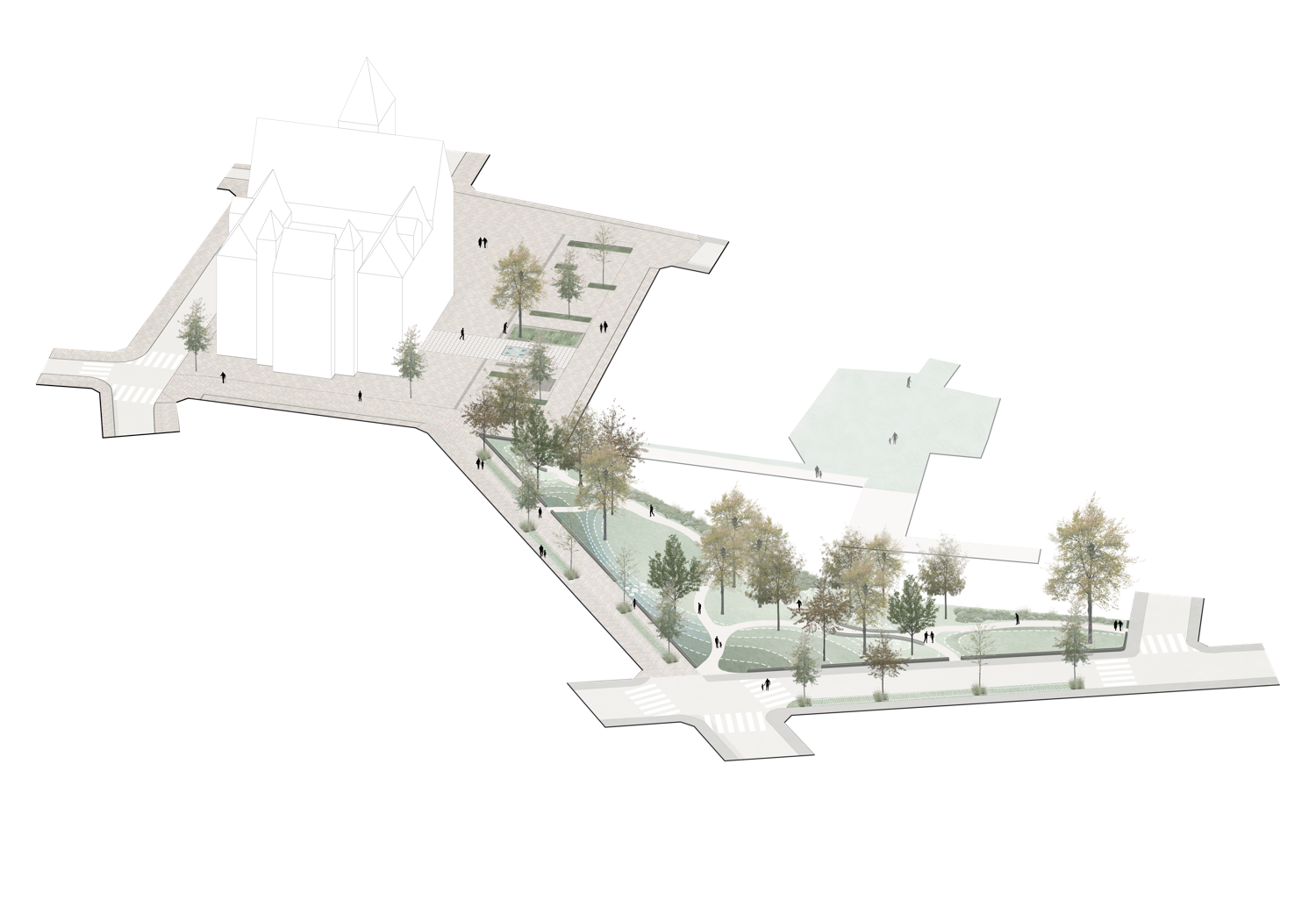 Wedstrijdontwerp © Kollektif Landscape 