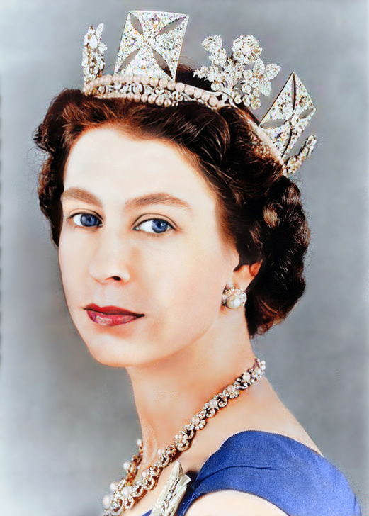 AKG9088733 Portrait de la Reine Elizabeth II, vers 1957