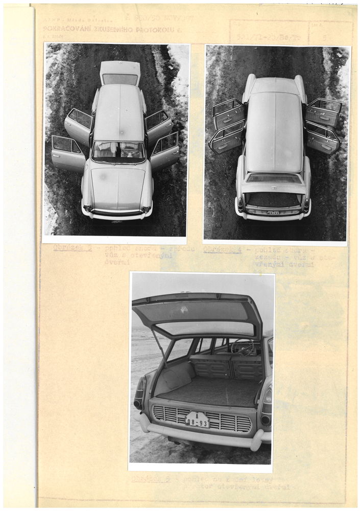 In contrast to the three-door OCTAVIA COMBI, the
‘Hajaja’ offered more convenient access to the rear. The
height of the boot floor above the engine was 550 - 650
mm. An additional cargo hold was located under the
front hood.
