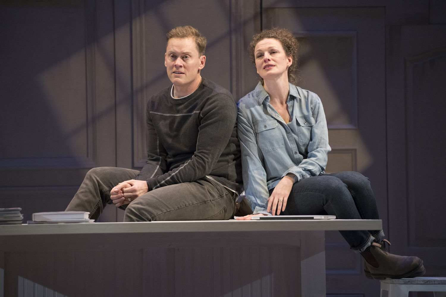 Craig Erickson (Tom) and Jennifer Lines (Jane) in Forget About Tomorrow / Photos by David Cooper