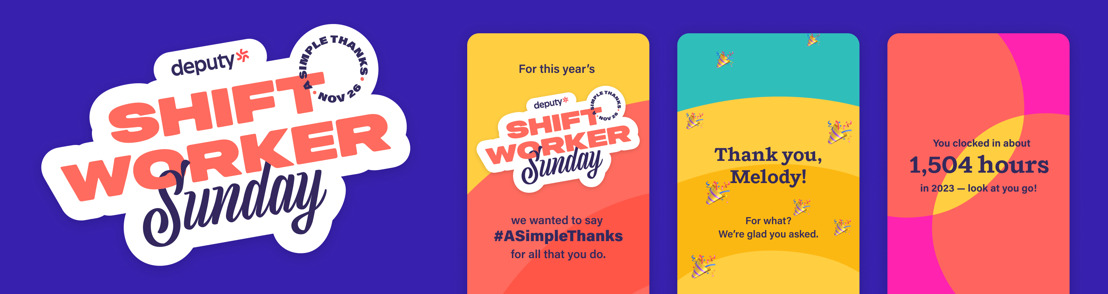 Deputy Launches Global Gratitude Movement: #ASimpleThanks for One Million Shift Workers