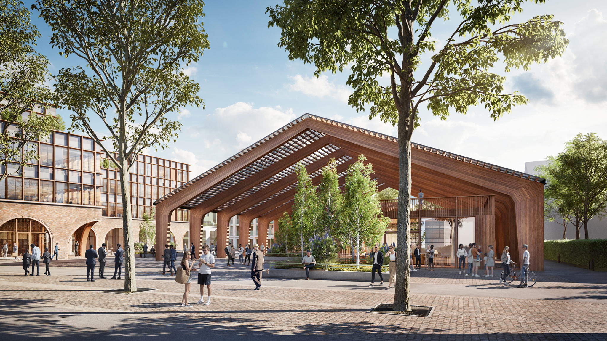 In deze nieuwe markthal zal iedere zondag de markt verwelkomen. In deze nieuwe markthal zal iedere zondag de markt verwelkomen.
