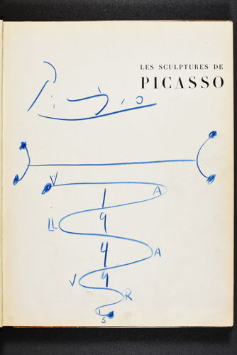Originele tekening van Picasso - "Vallauris 1949"