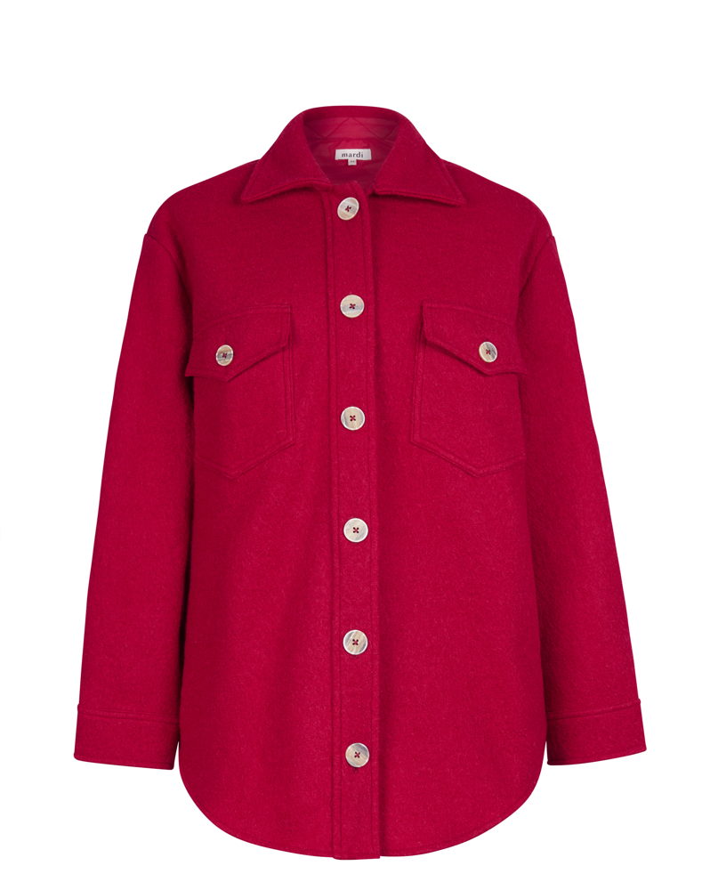 Mardi Editions - AW20 - Veste lou en laine - Rouge - 245€