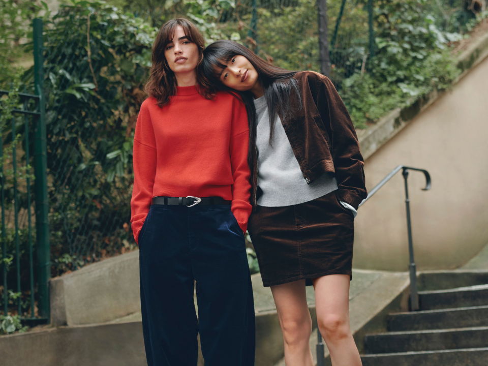 Franse moderniteit ontmoet tijdloze klassiekers, UNIQLO en COMPTOIR DES COTONNIERS FW25 collectie 
