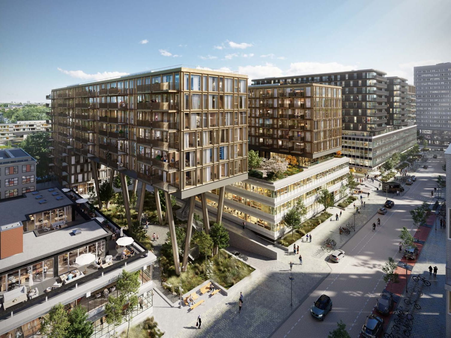 KCAP Reach Highest Point of Construction on the OKU House in Amsterdam