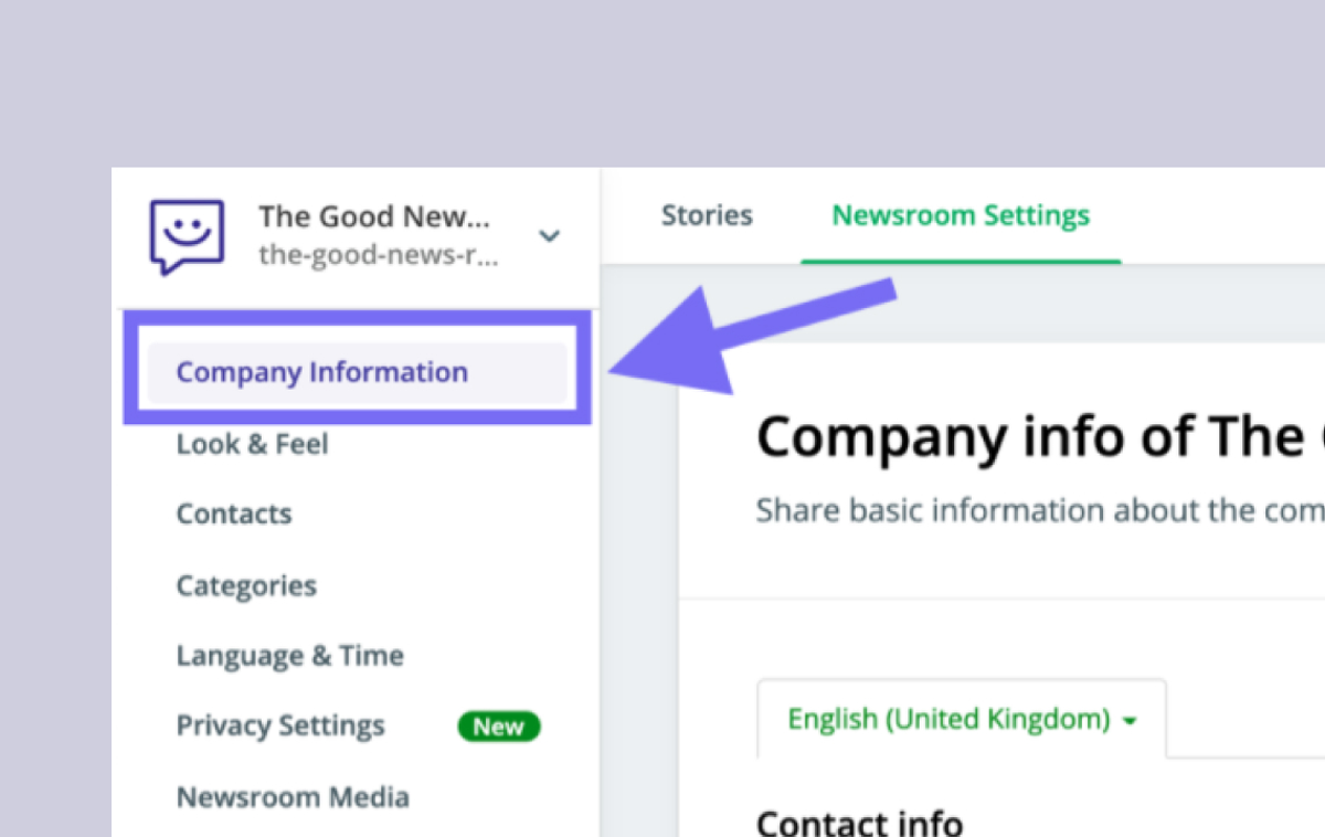 How to change or update your newsroom name