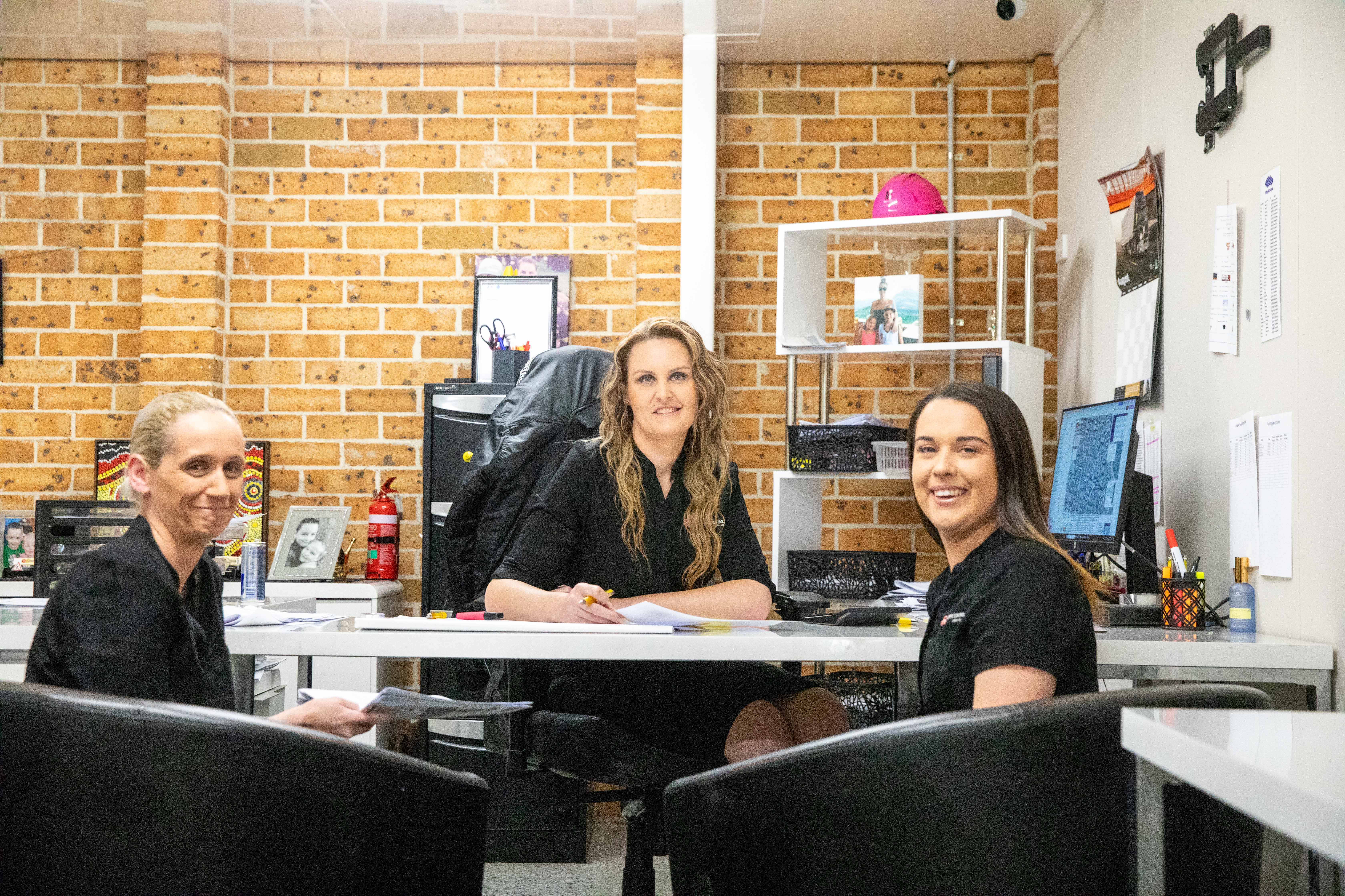 Director Lisa Murphy (centre) with the Stop Slow Traffic Control operations team