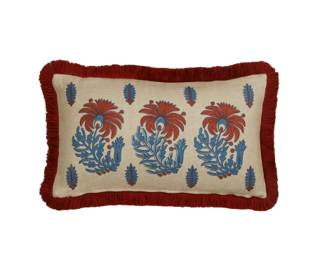 Palm Parade 30 x 50cm Cushion - Red, £155, by Liberty | www.libertylondon.com Palm Parade 30 x 50cm Cushion - Red, £155, by Liberty | www.libertylondon.com