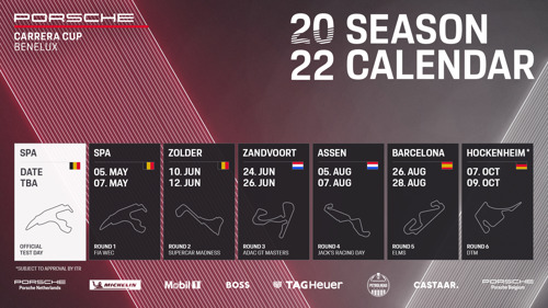 Porsche Carrera Cup Benelux : un anniversaire bien fêté en 2022 !