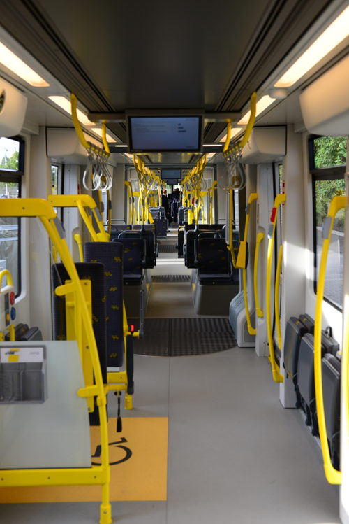 Binnenkant van de nieuwe Flexity 2-tram 
Credit: Bombardier
