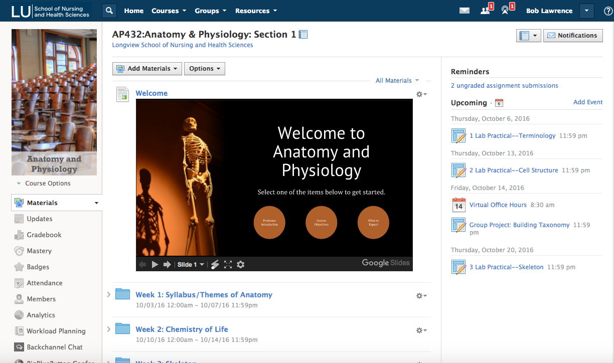 Easily share digital course materials with students, courses and sections through Schoology's Learning Management System.