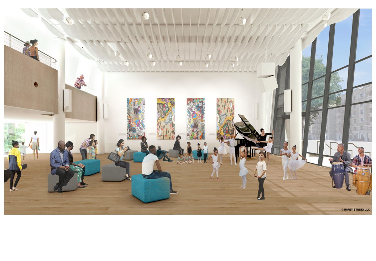 Harlem School of the Arts Reception/Multi-Format Performance Space rendering