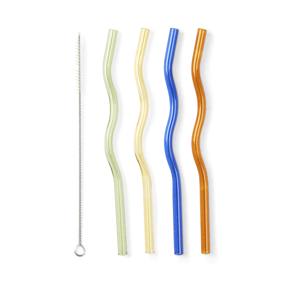 COLOUR FLOW S/4 STRAWS_20cm_Glass_€4,95