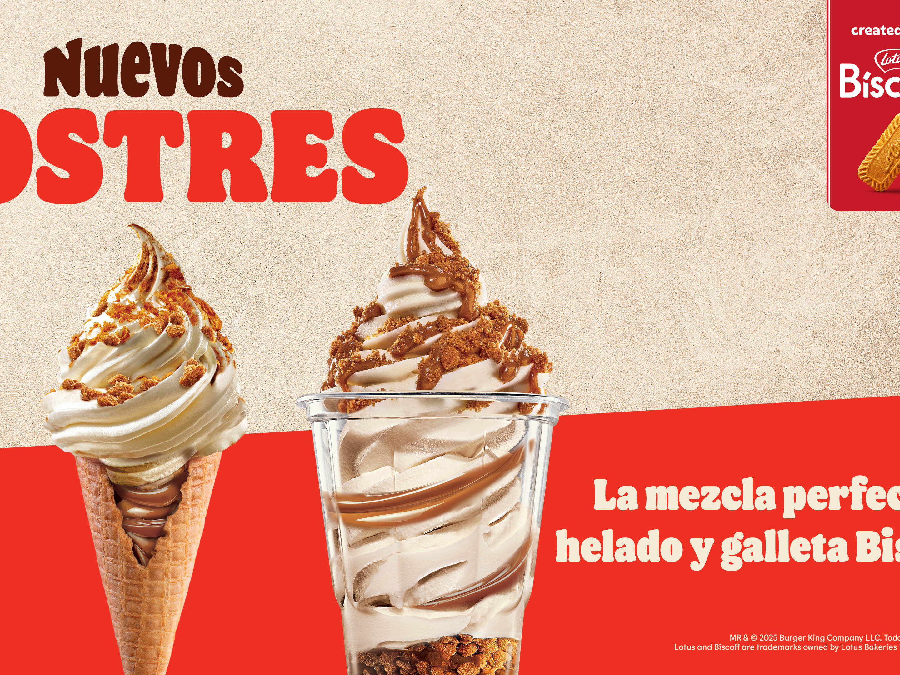 Por primera vez, Burger King y Biscoff® crean la combinación perfecta de helado y galleta 