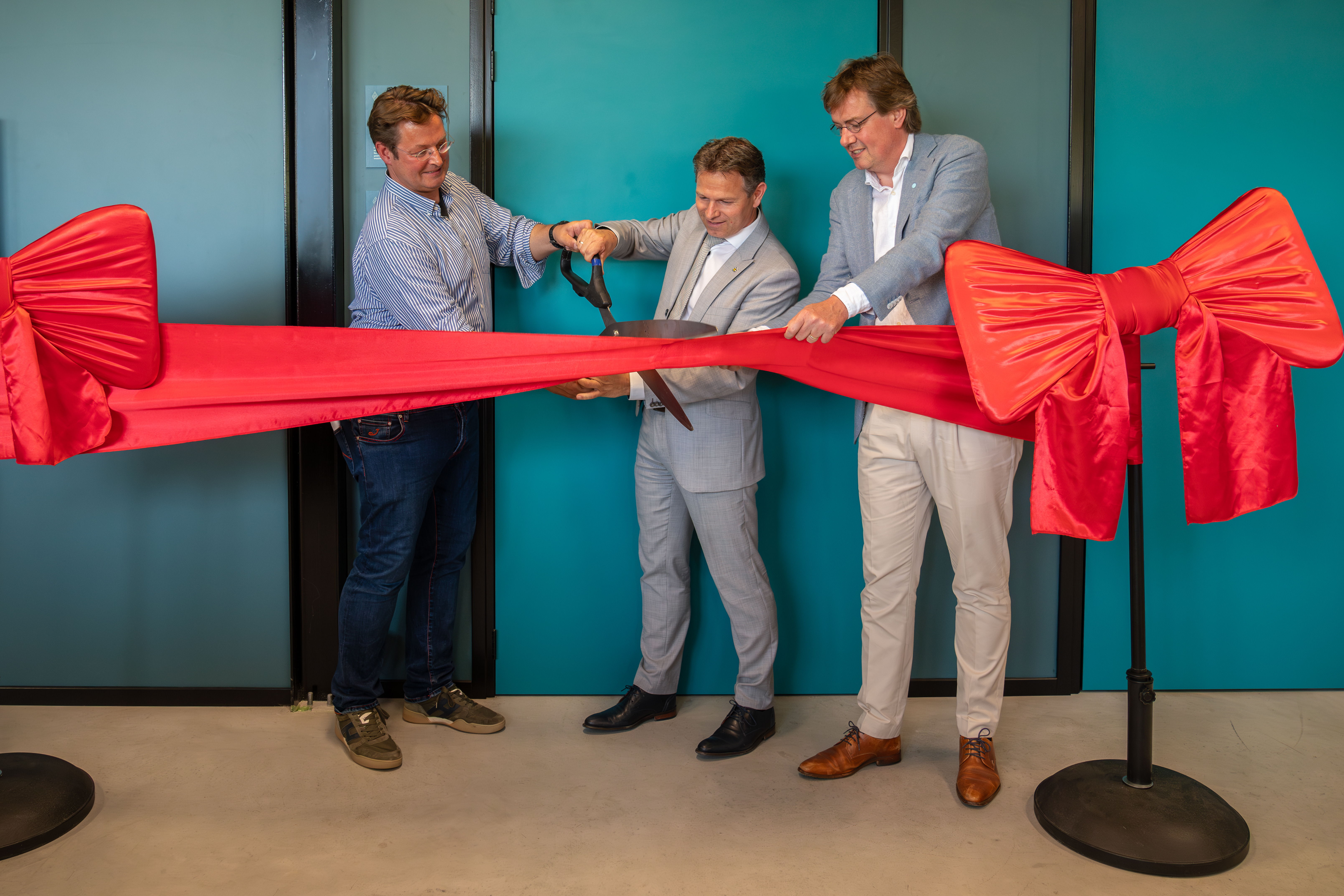 Feestelijke opening Zeeuwsche Zoute door Jo-Annes de Bat (lid van de Gedeputeerde Staten voor Zeeland) en Daniël Joppe (Gemeente Schouwen-Duiveland). (Foto door Sandra Koppelaar Fotografie)