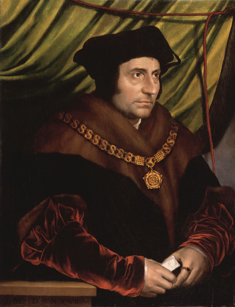 © Après Hans Holbein, Portrait de Sir Thomas More, après 1527. Londres, National Portrait Gallery.  