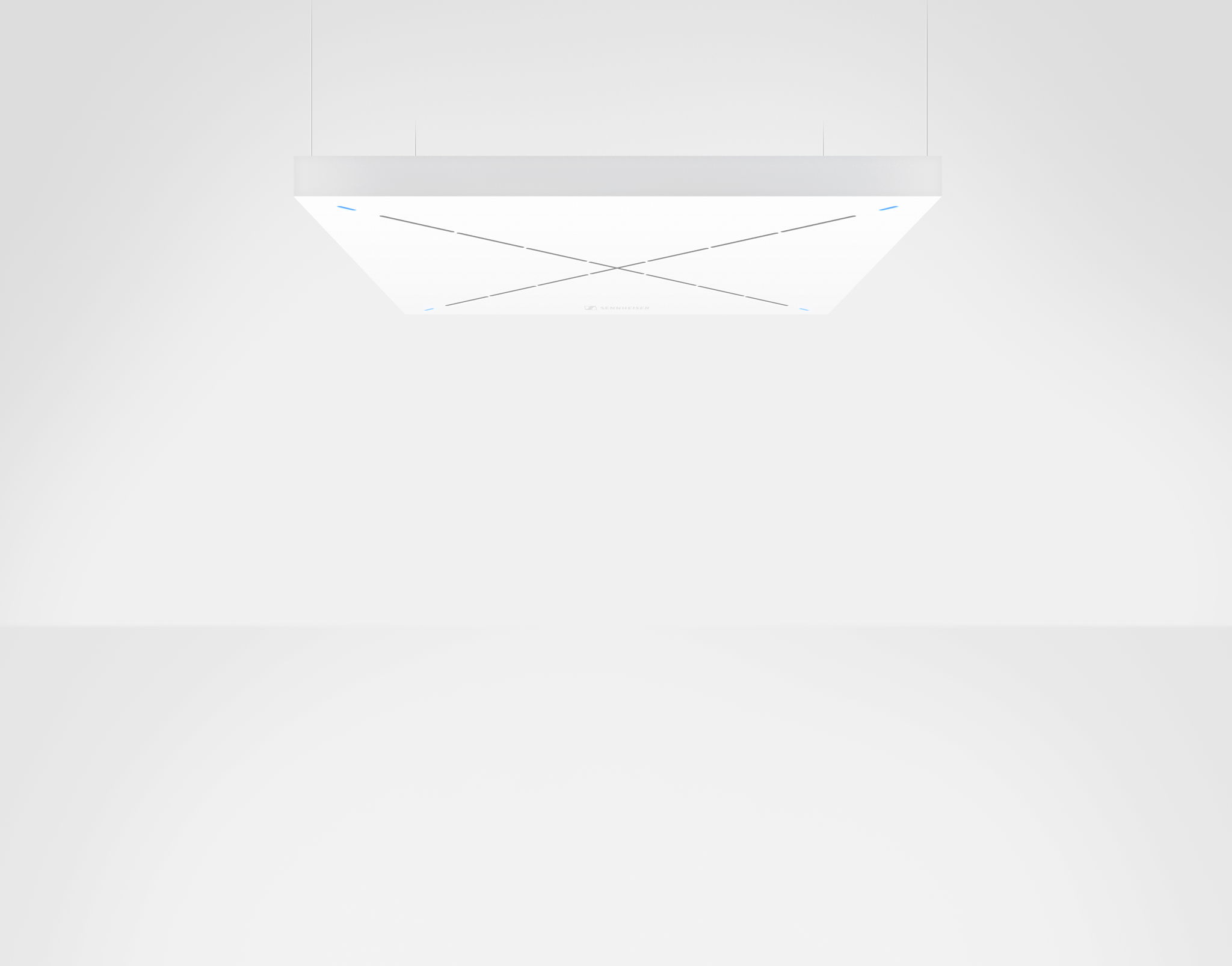 Ceiling microphones such as the Sennheiser TeamConnect Ceiling 2 provide touchless meeting audio Ceiling microphones such as the Sennheiser TeamConnect Ceiling 2 provide touchless meeting audio