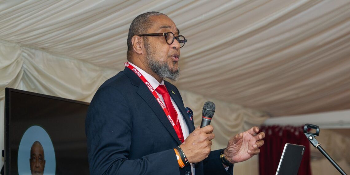 H.E. Mr. Colin Murdoch delivers the keynote address at African-Caribbean Summit. Photo Credit: Blessing Paradza|The Southern African Times