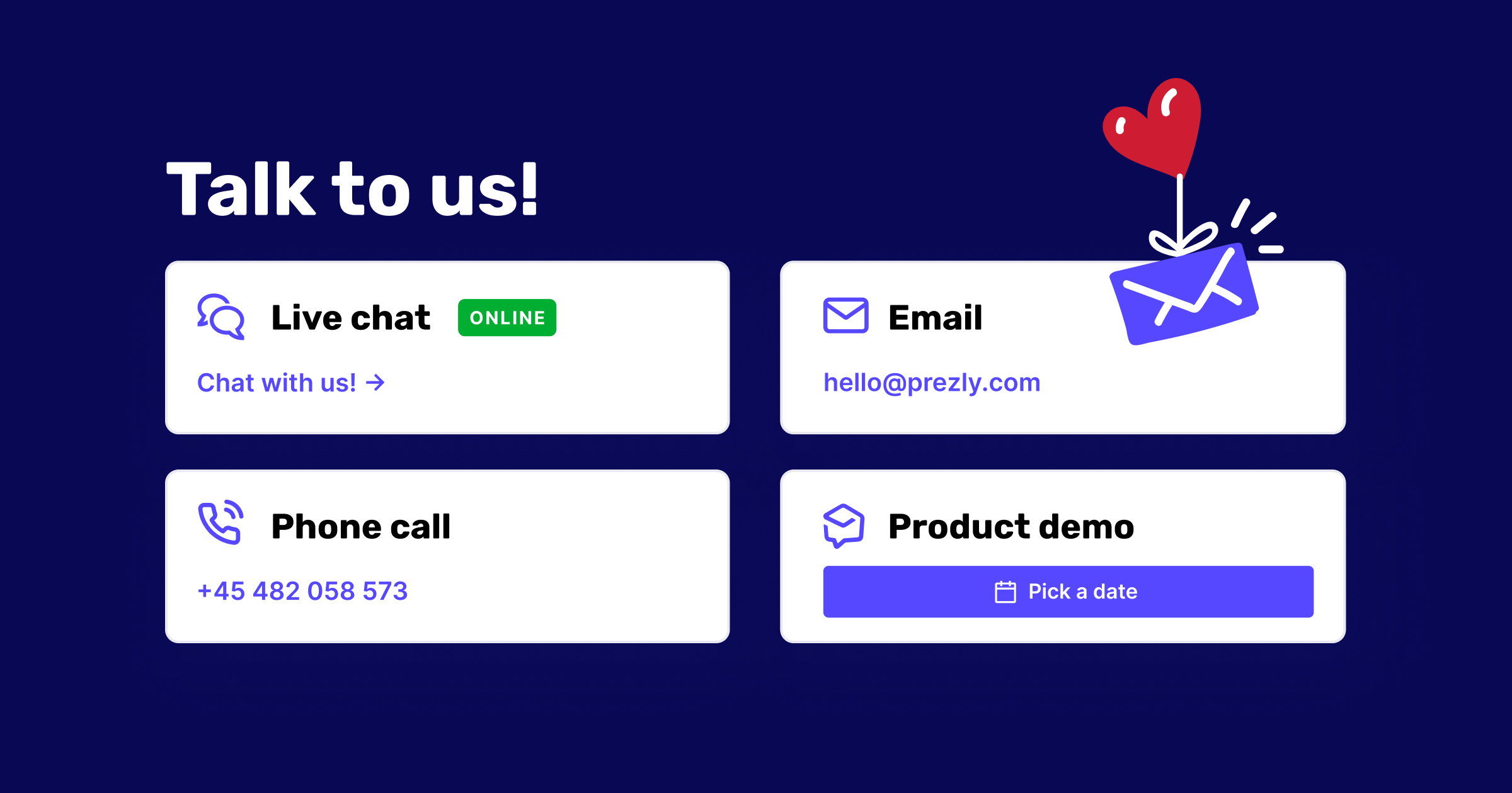 Talk to us