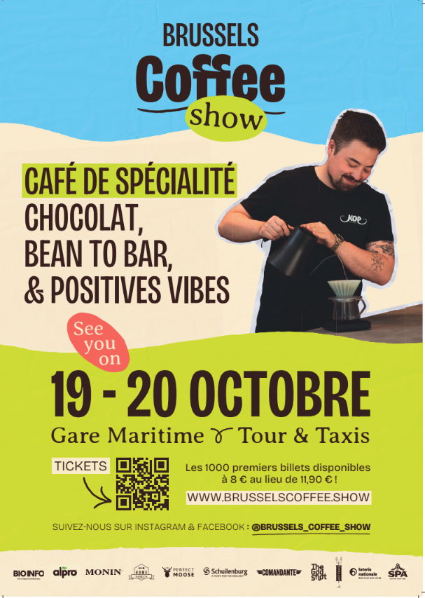 Affiche officielle disponible (photo d'un barista belge à Alost)