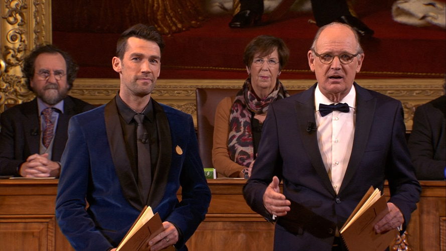 Het Groot Dictee - Freek Braeckman en Philip Freriks - (c) Men at Work / VRT