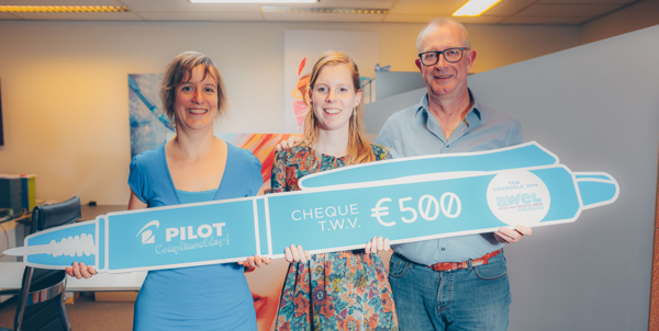 Pilots Complimentendagactie levert 1.000 euro op voor goede doelen